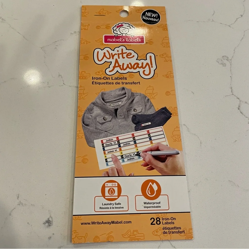 Mabel’s Labels Write Away! Iron-On Labels